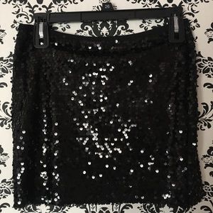 Express black shimmery skirt, size 2!